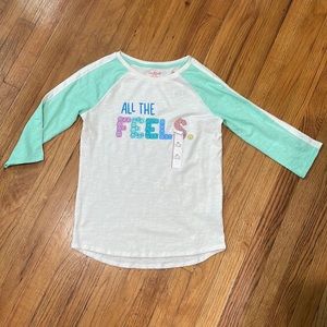 3/4 sleeve comfy “All the feels” shirt